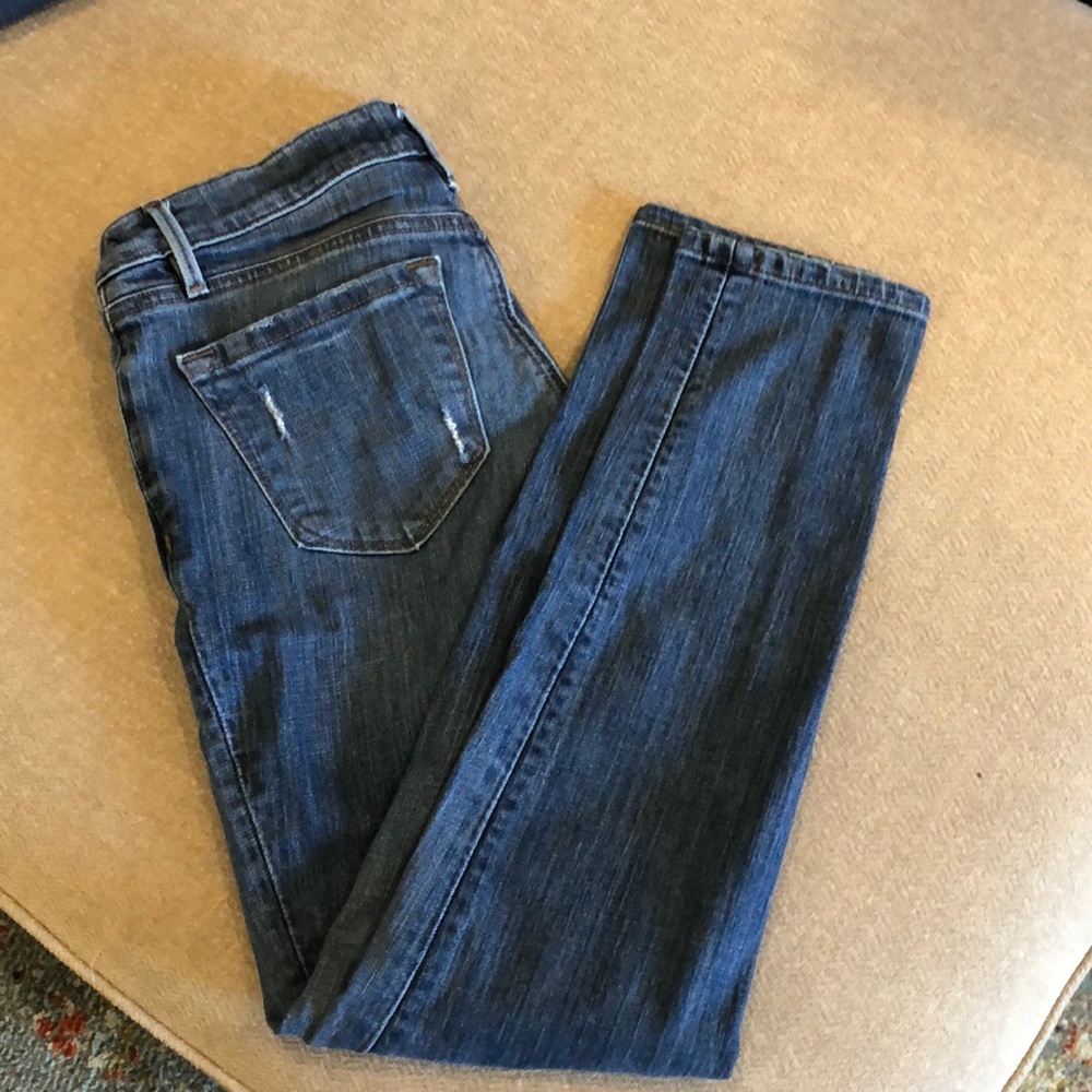 Loft Relaxed Skinny, lightly distressed